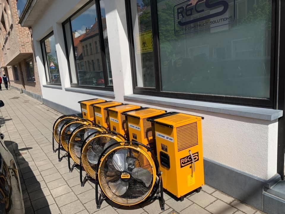 Bouwdrogers en ventilatoren Dryfast, R&C Solutions Beveren